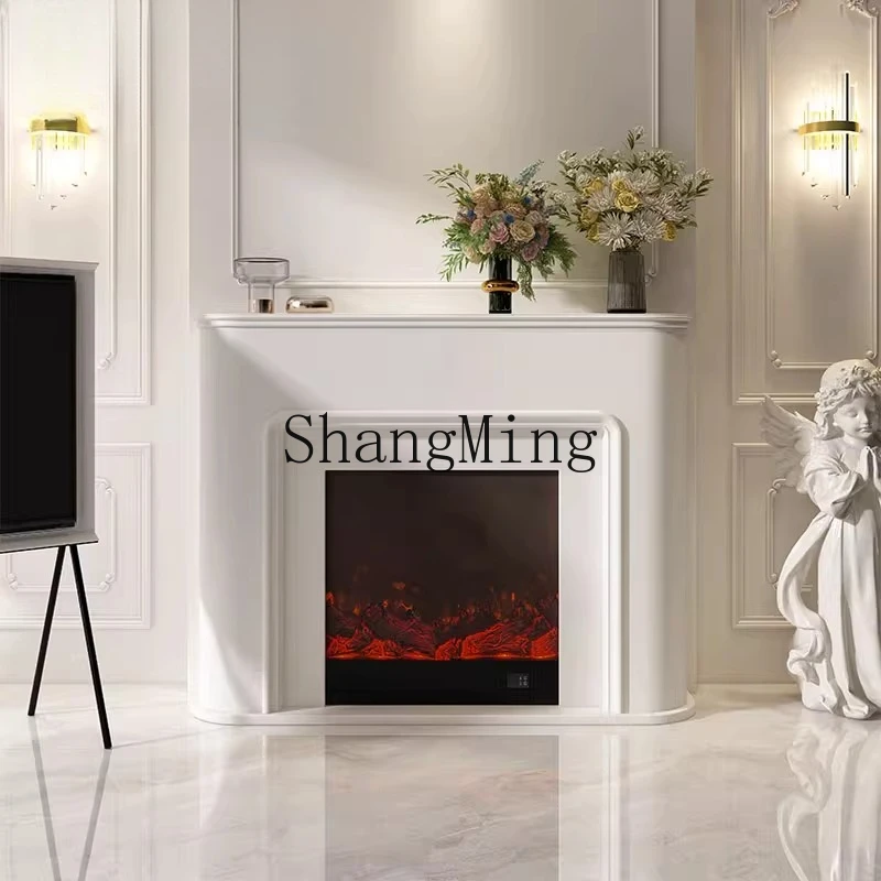 

SM new high-end fireplace household living room decoration cabinet simulation heating electric fireplace rack