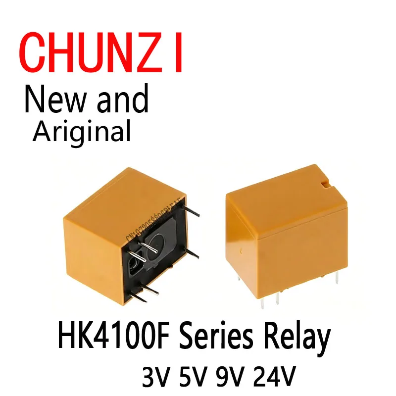 5Pcs HK4100F Series Relay HK4100F-DC12V HK4100F 12V DIP6 3A 250V AC/ 3A 30V DC HK4100f-DC12V-SHG 3V 5V 9V 24V