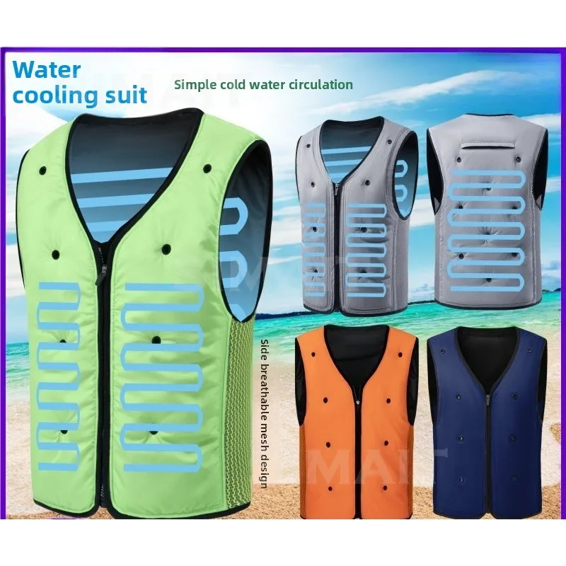 Water-cooled Cooling Clothes, New Air-conditioning Clothes, Vest , Outdoor Construction Site Workers' Sunscreen Work Clothes