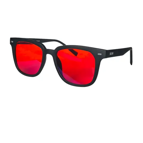 SHINU Blue Blocker Glasses Better Sleep Red Lenses Glasses Long Time Working Orange Gaming Glasses TR90 Frame Computer Glasses