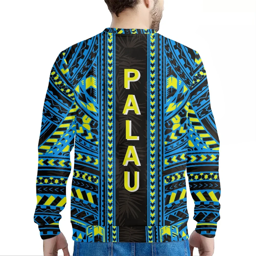 New Arrival Special Sweatshirt Polynesian Tribal Palau Islands Floral Print Fashion Hoodie Elegant Autumn O-neck Pullover Hoodie