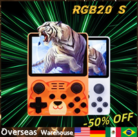 POWKIDDY RGB20S Handheld Game Console Retro Open Source System Children's Gifts RK3326 Double Joystick Handheld Game Console