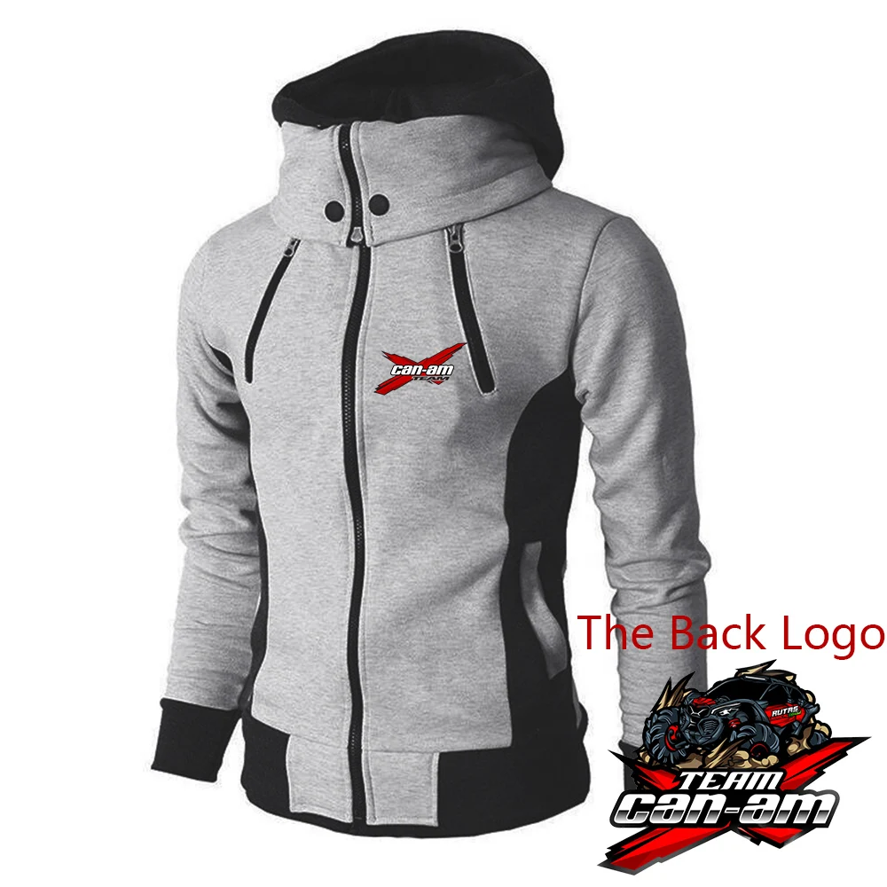 Can Am Team sepeda motor cetakan, Hoodie Slim Fit nyaman untuk lelaki, warna Solid kasual baru musim gugur