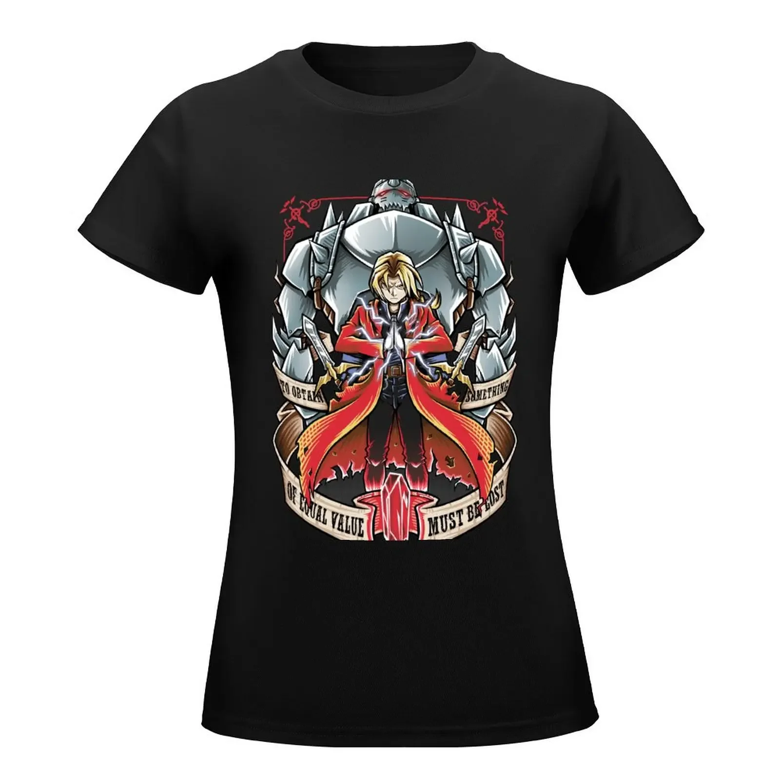 Brotherhood - FullMetal Alchemist T-Shirt summer tops tees t-shirt dress for Women sexy