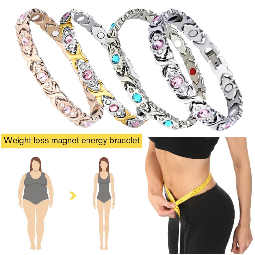 Natural Energy Magnetic Bracelet Therapeutic Lymph Drainage Detox Slimming Sleep Aid Bracelet Unisex Weight Loss Magnet Bracelet