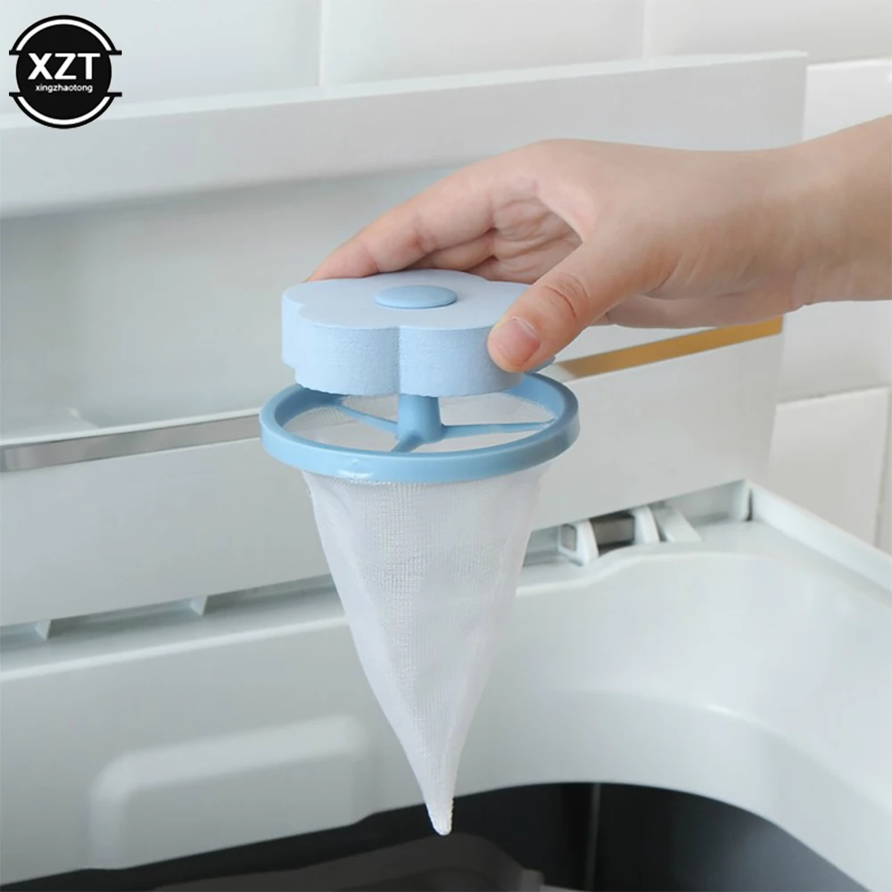 New Reusable Hair Lint Catcher Removal Net Bag Washing Machine Filter Collector Washing Protector Cleaning Laundry Ball Mesh Bag