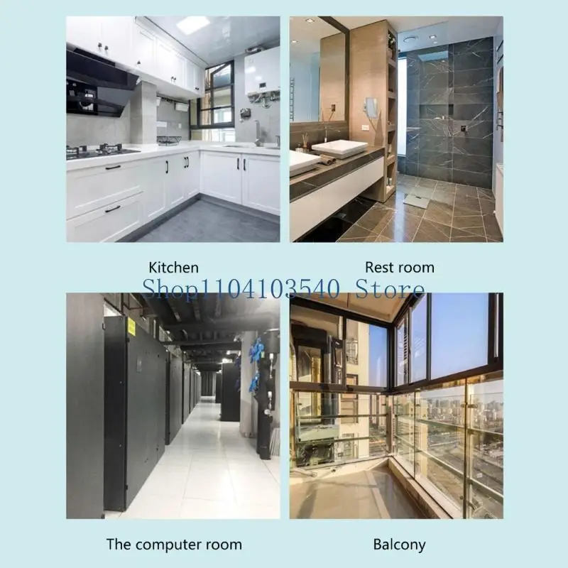02DC Flood Leakage Immersion Security Alarm 90dB Wifi Water Leak Detector Overflow Alerts Waterproof Intelligent Home