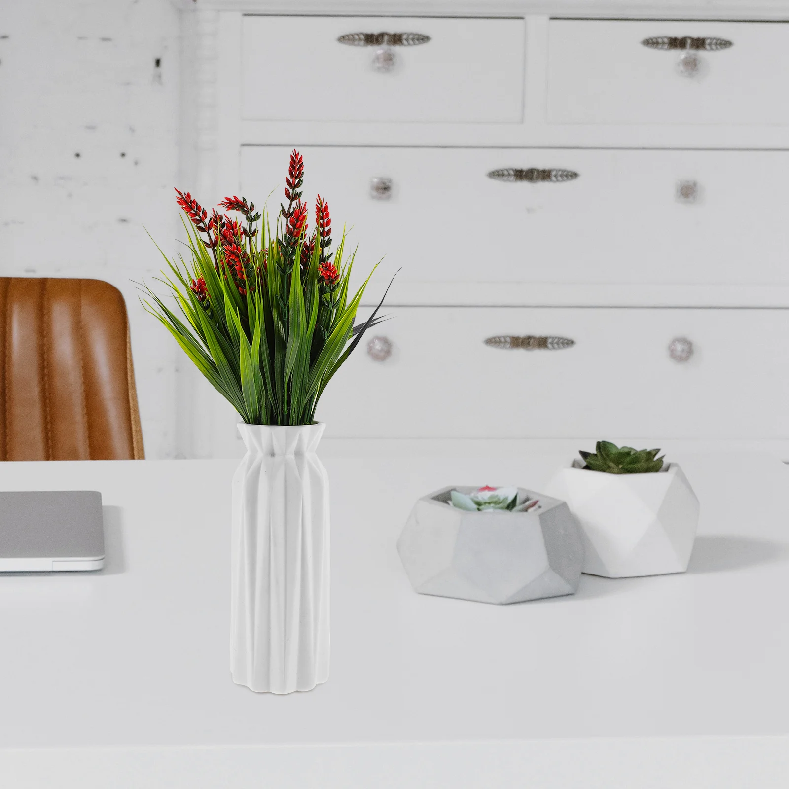 

12Pcs Fine Workmanship Faux Lavender Flowers Easy Maintenance Year Round Beauty Festival Accessory Gifts Fake Lavender