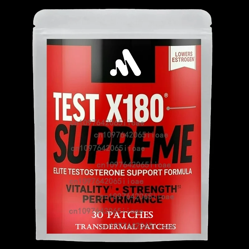 

30 Patches Testosterone Booster Transdermal Patches for Men, Enhance Performance Support Muscles and Strength