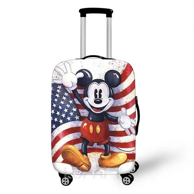 Disney Mickey Minnie Travel Luggage Protective Cover Suitable 18-32 Inch Women\'s Trolley Suitcase Elastic Trunk Case Dust Covers