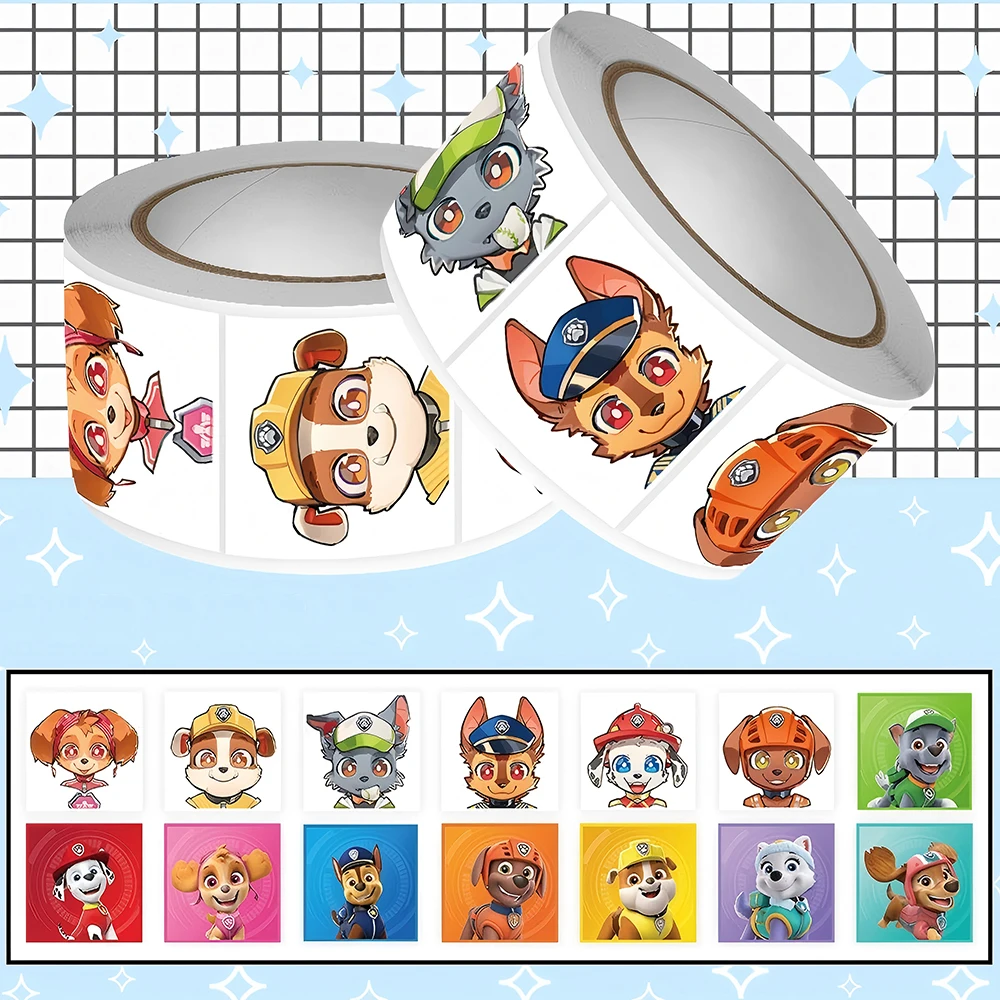 500 個かわいい漫画パウパトロールシールステッカーかわいい落書き文具バイク学用品教師報酬デカールおもちゃギフト