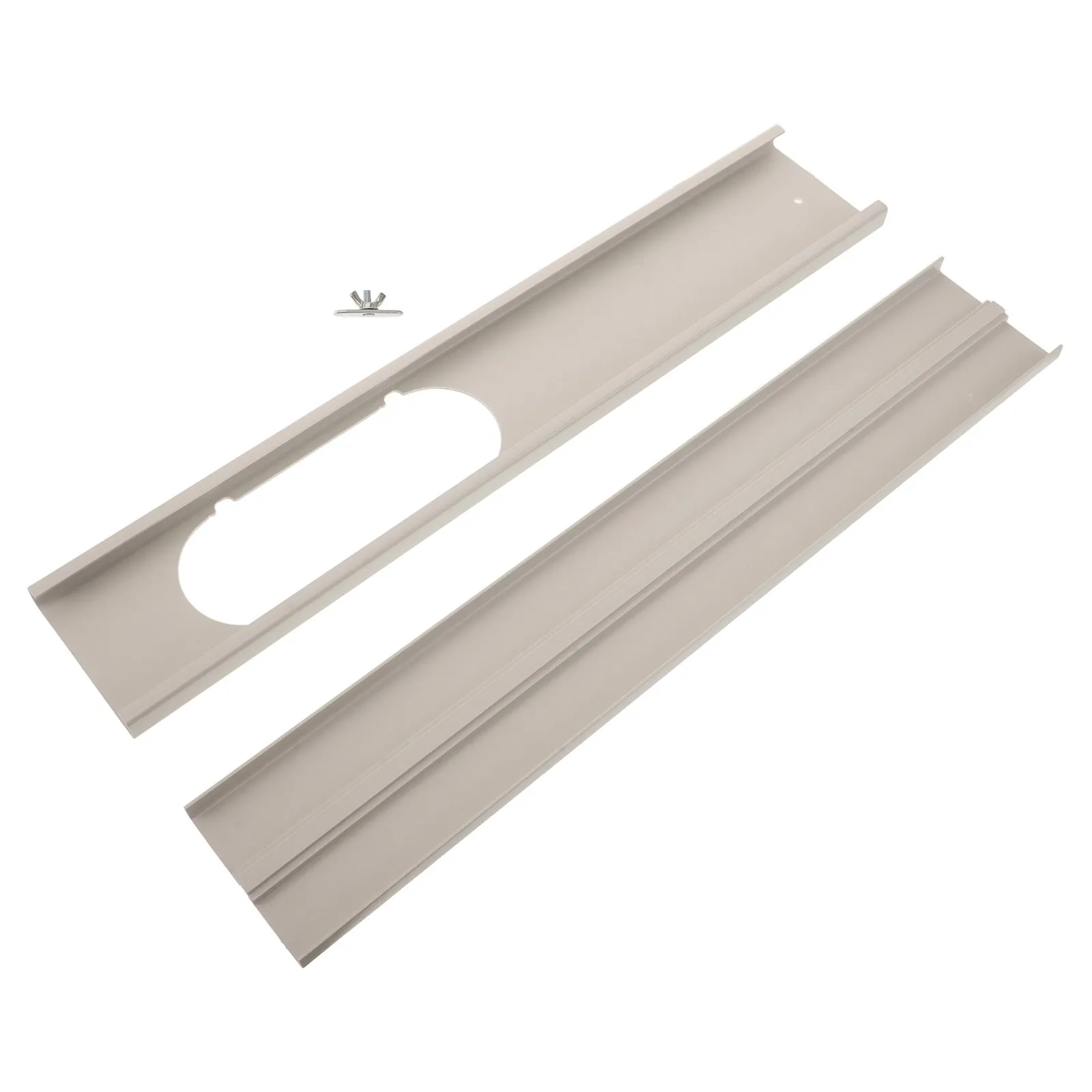 Air Conditioner Window Seal Plates 2 Pack Adjustable Sliding Window Vent Kit Thick PVC Panels for Home