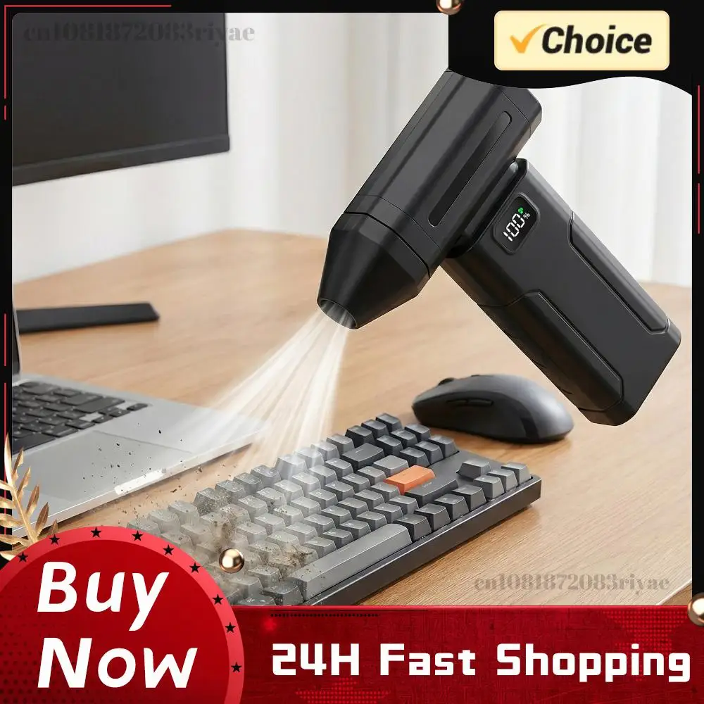 

Violent Fan 6000mAh Portable Dust Blower Electric Dryer Screen Display Rechargeable for Car Computer Home Office Dust Cleaning