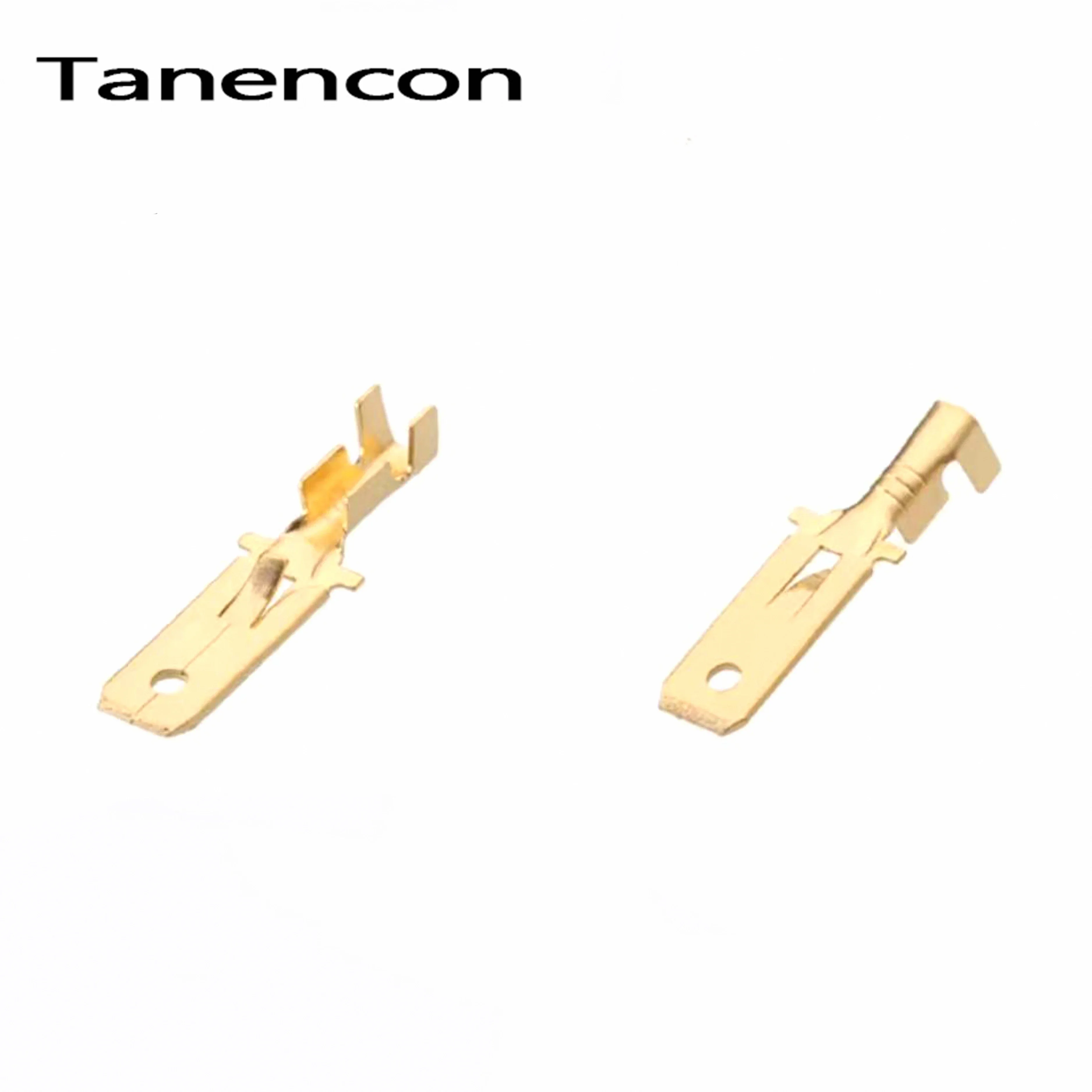 50/200/500 Pcs Automobile 6.3 high current plug terminal cold crimping plug-in male female terminals DJ623-E6.3B DJ611-E6.3B