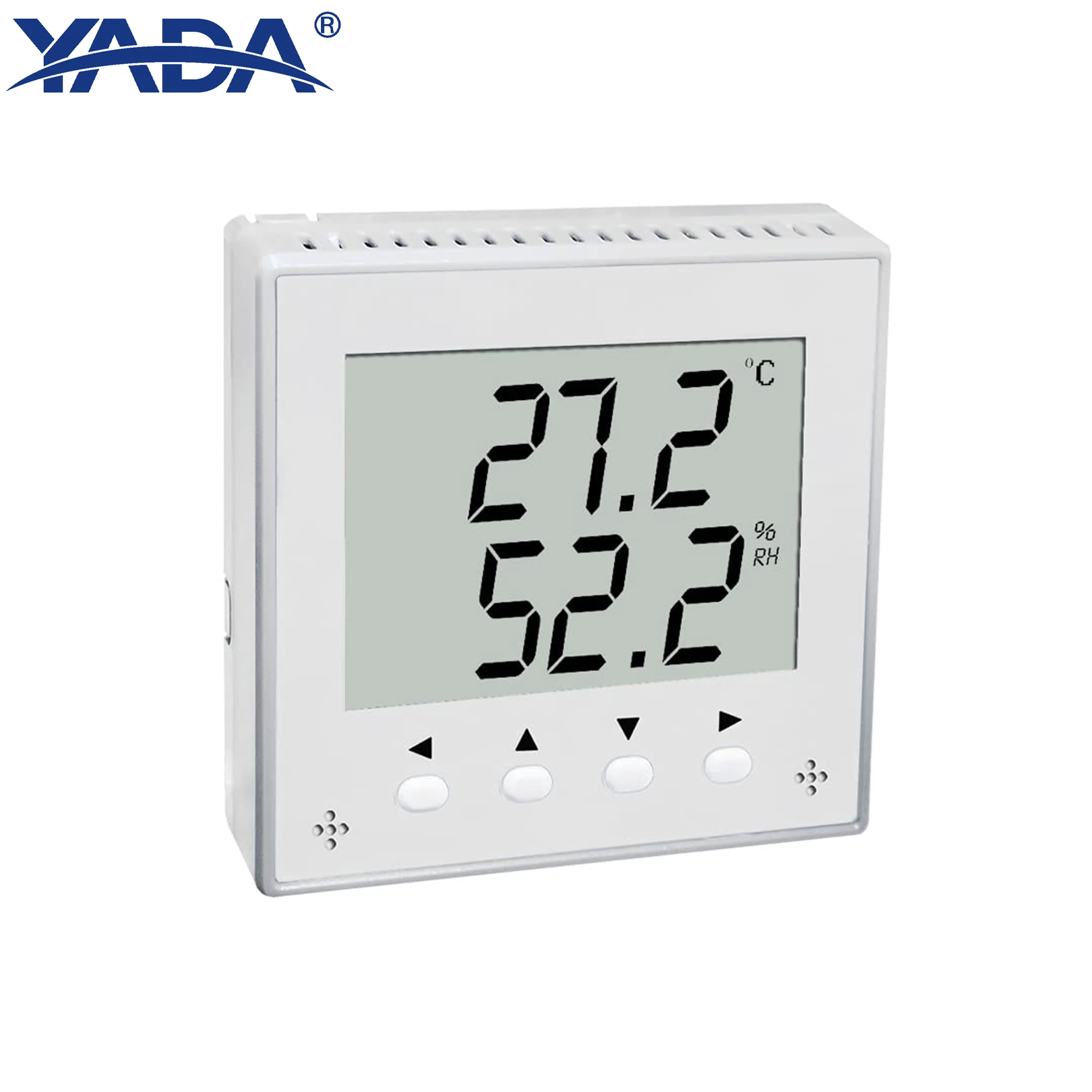 

YADA Temperature and Humidity Sensor, Digital Modbus RS485 Industrial Transducer with LCD Display DC10~28V for HVAC Monitoring