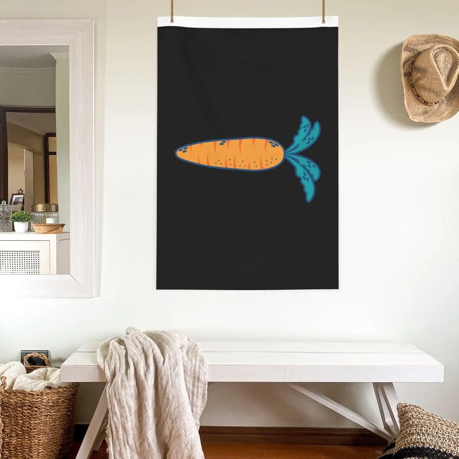 Flagicts 100% Polyester Fresh Vegetables Carrots Flags