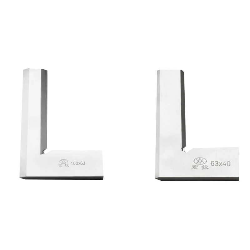 ГОРЯЧАЯ ПРОДАЖА, 2 шт., прецизионный нож, квадратная линейка, 90 градусов, прямоугольная линейка, инженерный измерительный инструмент, 100X63 мм и 63X40 мм
