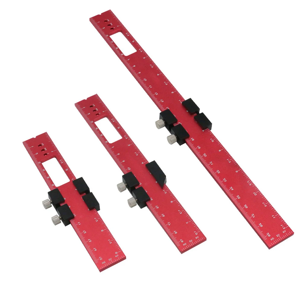 Aluminum Ruler 160 * 25mm 6.3 * 1.0 Inches Woodworking Ruler Aluminum Stopper Easy To Use For Woodworking Projects