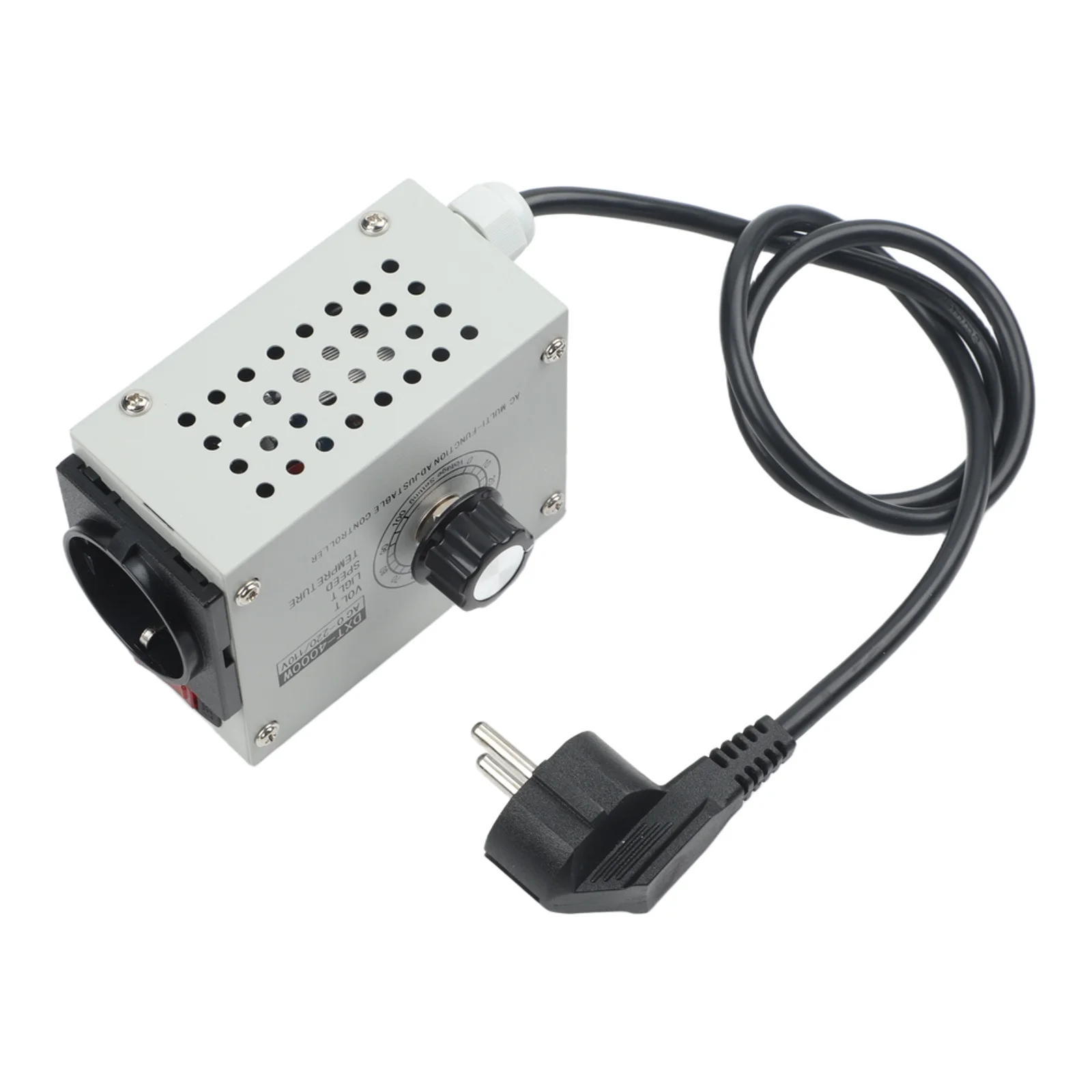Multifunctional Adjustable Voltage Regulator Ac Motor 4000W AC Controller Overload Protection Galvanized Iron Shell