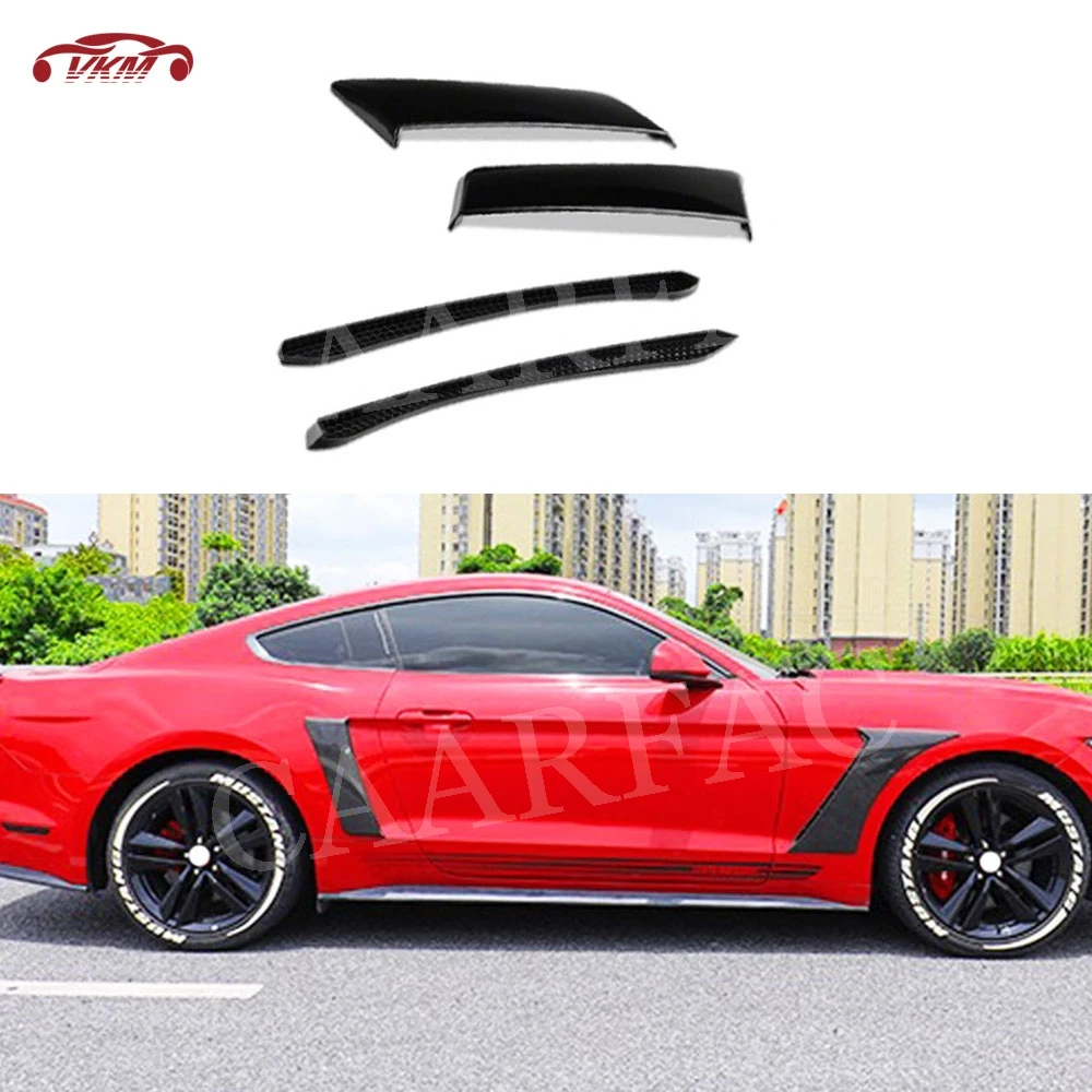 

PP Primer Material Front Bumper Fender Fins Accessorise For Ford Mustang 2015 2016 2017 2018 2019 Auto Decoration