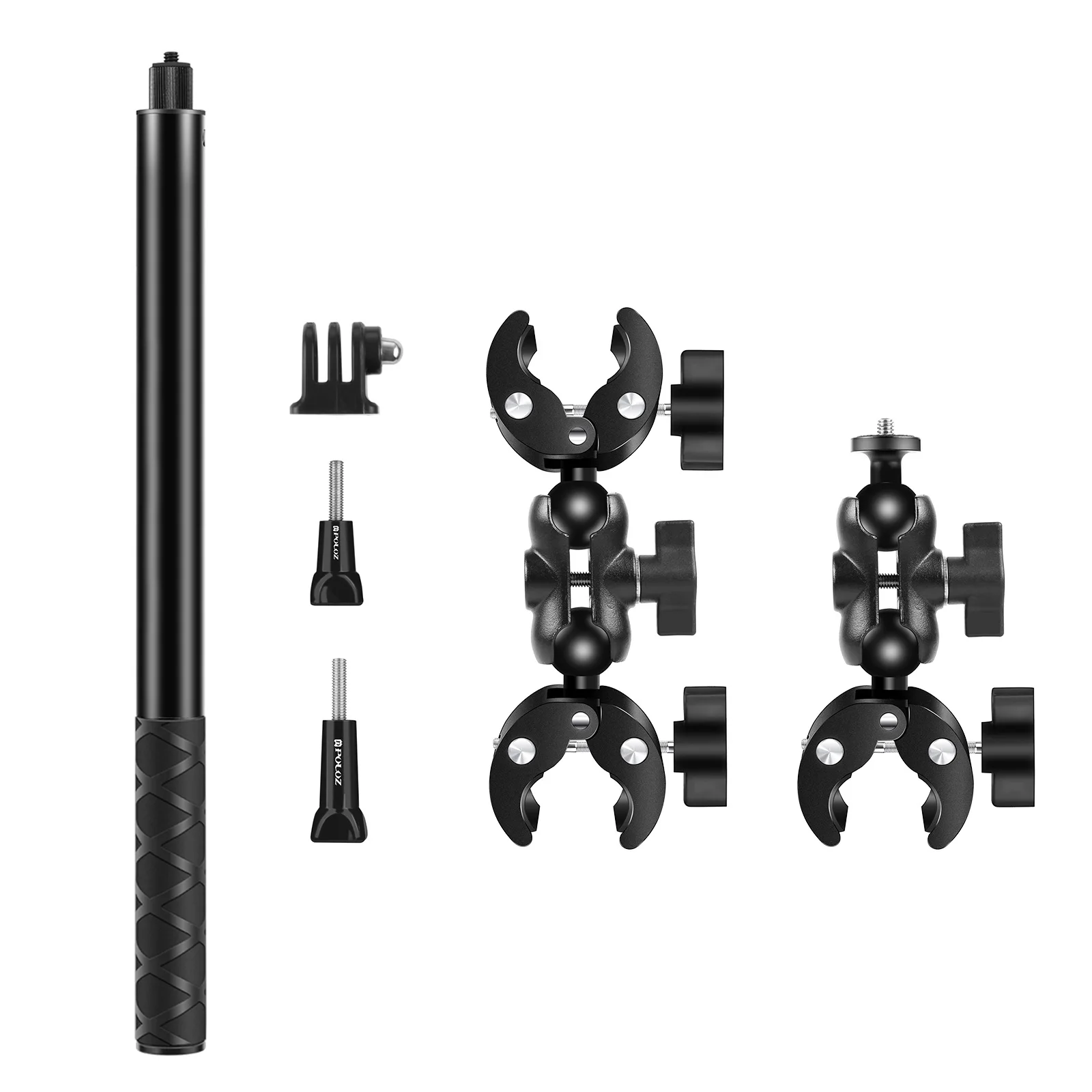 ユニバーサル360 °   カメラ自撮り棒 – Insta360/GoPro/DJI Osmo アクションカメラ用の伸縮式ハンドヘルドポール ポータブル写真撮影 M