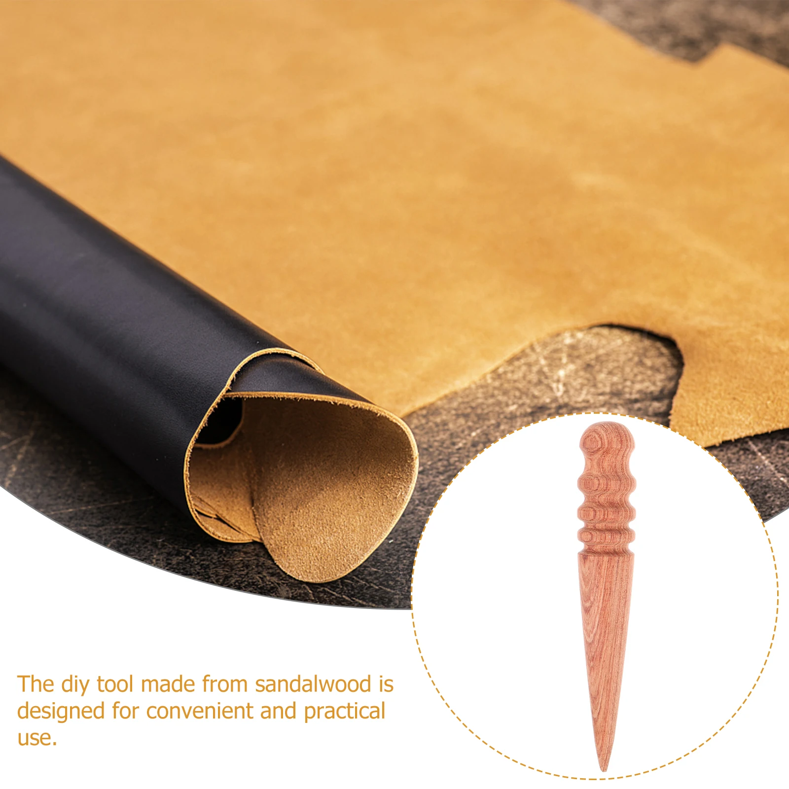 

Sandalwood Burnishing Tool Edge Polishing Craft Supplies Wood Leathercraft Manual Burnisher Tool Sliver Jewelry