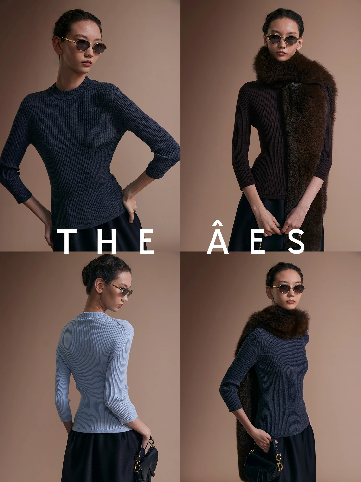 

Slimming Knitted Sweater f High Collar Cuffed Woolen Women's Pullover Faionable Ele Parisian Sle by Anang