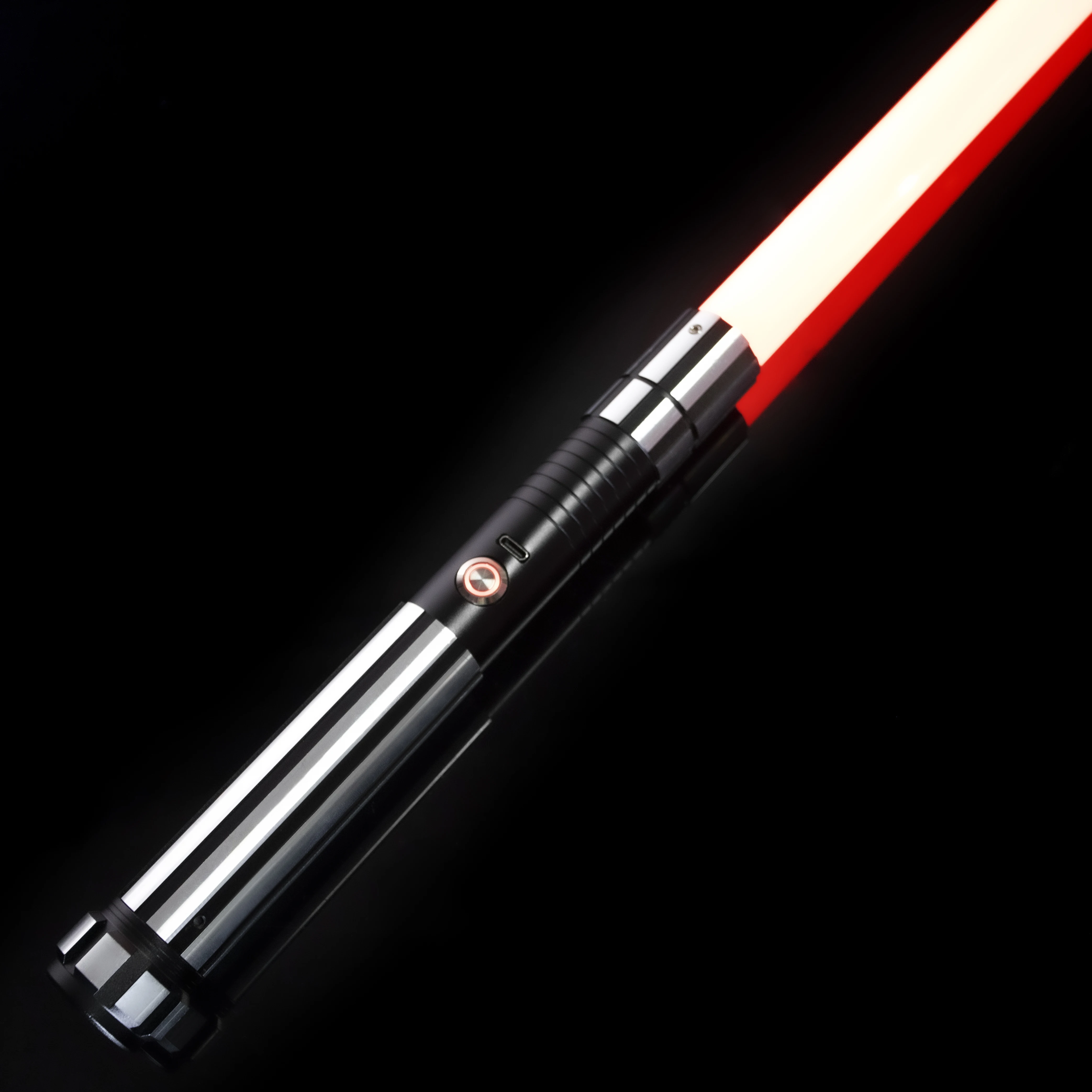 

Металлическая рукоять DamienSaber Bluetooth Heavy Dueling Light Sabre Бесконечное изменение цвета с 34 звуковыми шрифтами Чувствительные гладкие качели