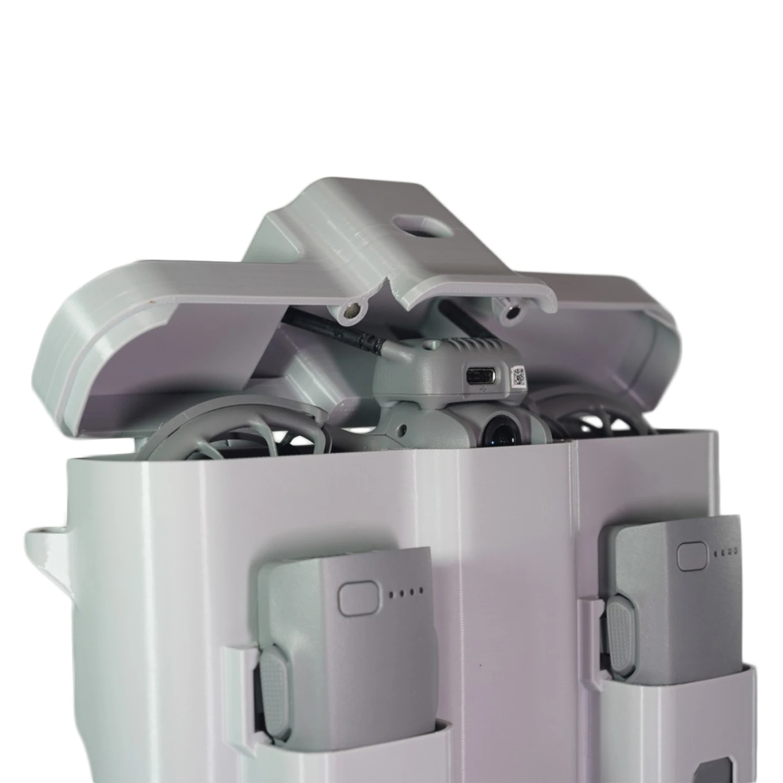 صندوق تخزين لـ DJI Neo 2، ملحق تخزين مكوك قوي ومضاد للسحق مطبوع ثلاثي الأبعاد #4