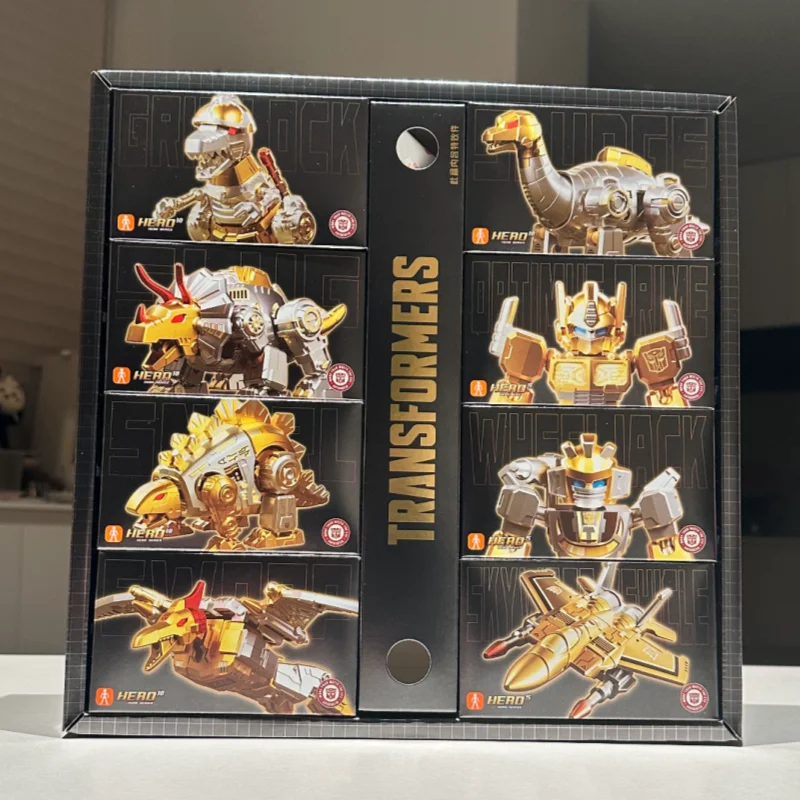 Blokees Transformers 2026 Yearbook Edition anniversaire limité jeu d'escouade de dinosaures Grimlock boue Optimus Prime boîte aveugle jouets