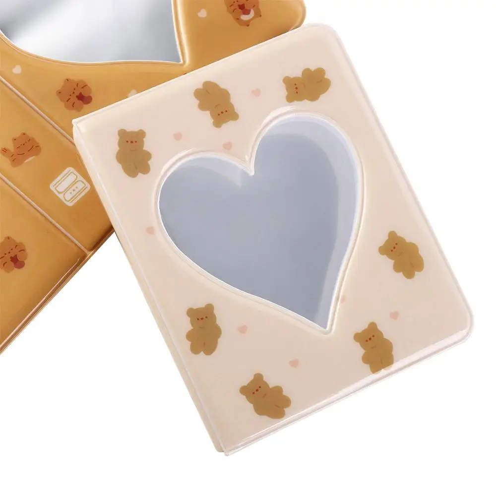 Cute Cartoon Bear Photo Album Ins Pastic Hollow Picture Storage Case Waterproof Anti-scratch Love Heart Photo Album Idol Star