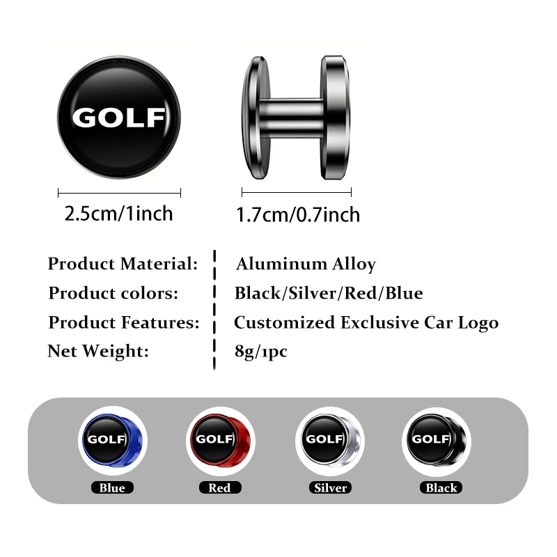 For Volkswagen VW 2PCS Car Hook Drip Glue Circular Shape Auto Interior Hanger Tiguan MK1 mk2 2016 2017 2018 2019 2020 2021 - view 6