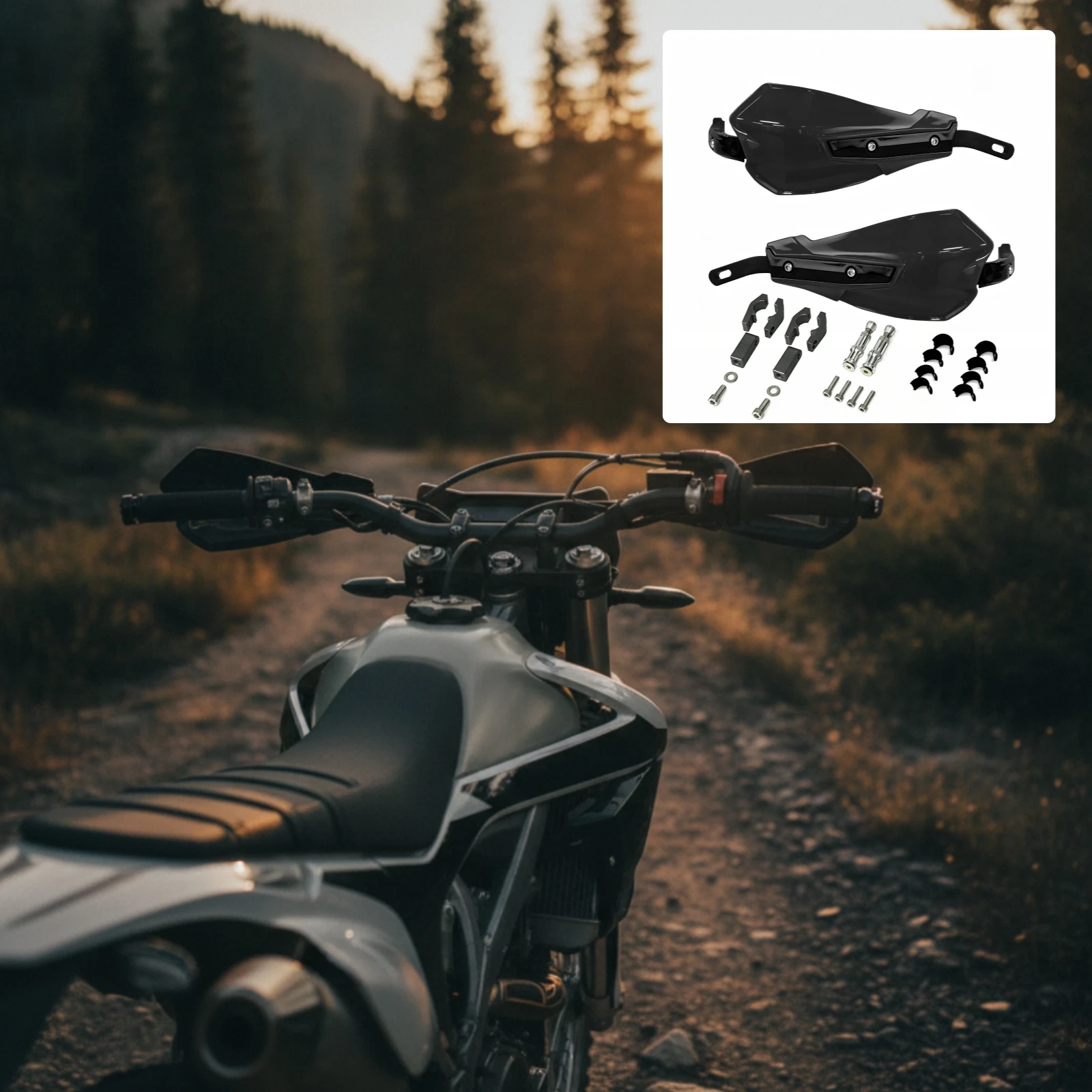 Motorcycle Hand Protector with Mounting Hardware Reinforced Handlebar Handguards Dirt Bike Hand Guards Universal Guard Rugged