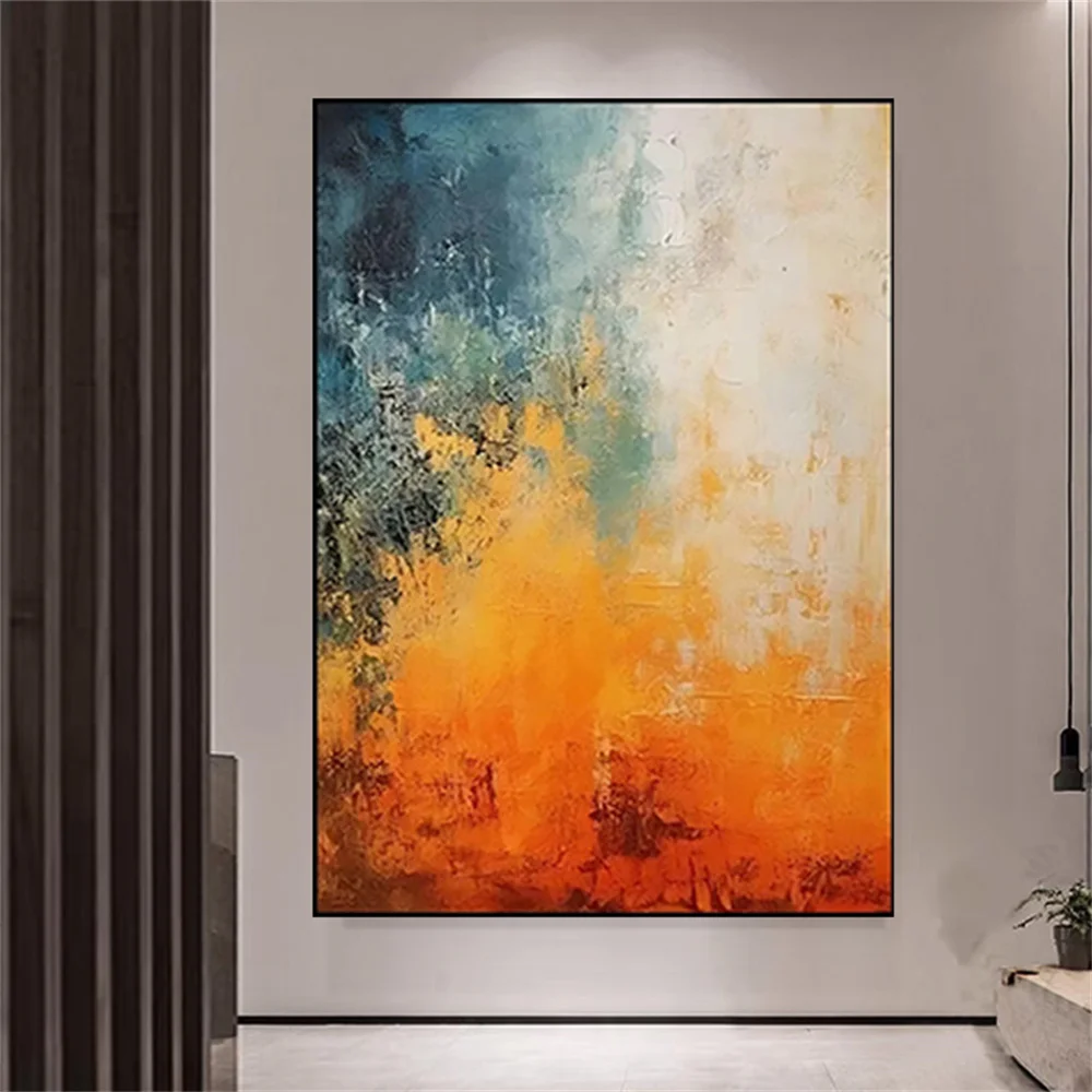 100% Hand-painted Abstract Figure Oil Paintings On Canvas Wall Art Pictures For Home Decor Painting Artwork Housewarming Gift