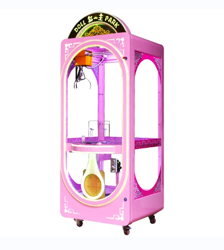 Fully transparent chassis Mini Claw Crane Machine Coin Operated Gift Game Princess Theme Series for Mall