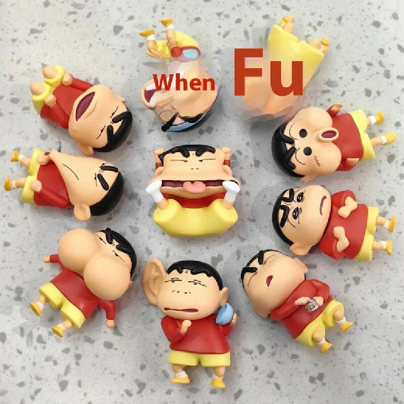 Xiaoxin Blind Box Strange Crayon Shin-Chan Emojis Blind Box Handmade Trendy Play Christmas And New Year Toy Gifts And Ornaments