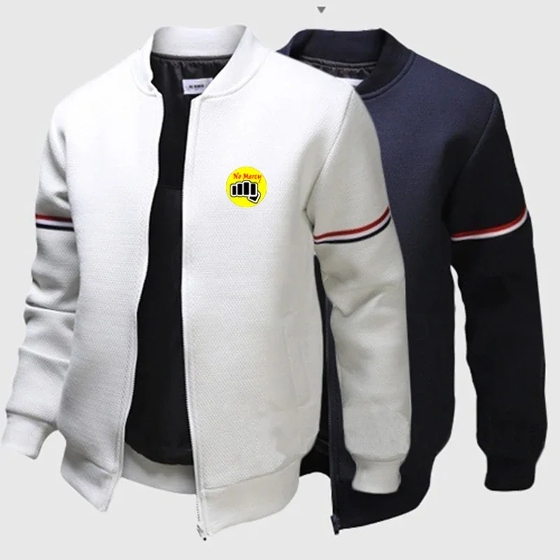 Veste de vol à manches longues en coton imprimé pour hommes, survêtement coupe couvertes, All-Match, Smile, document solide, nouvelle mode, Aile ra Kai, 2024