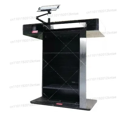 Easy-to-transport white dj lectern with two loading flight cases. storage and transport case, shipping crate with handles