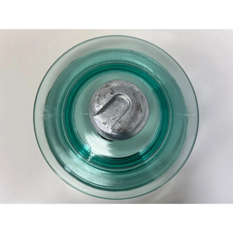 Three umbrella type high voltage electrical glass hanging insulator