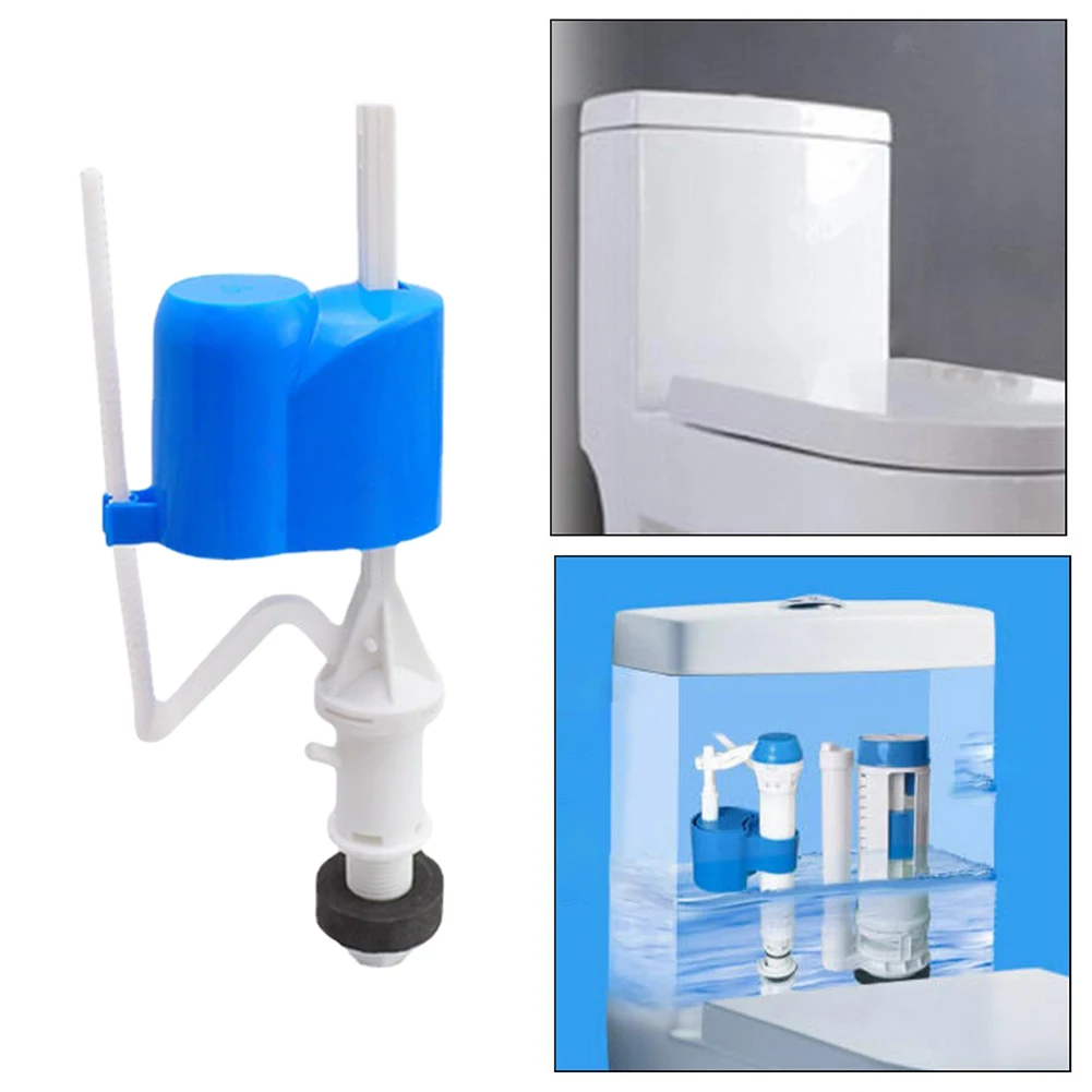 Toilet Filling Valves Horizontal Water Inlet Valve Sanitary Adjustable Float Filling Valves Replacement Toilet Tank Accessories