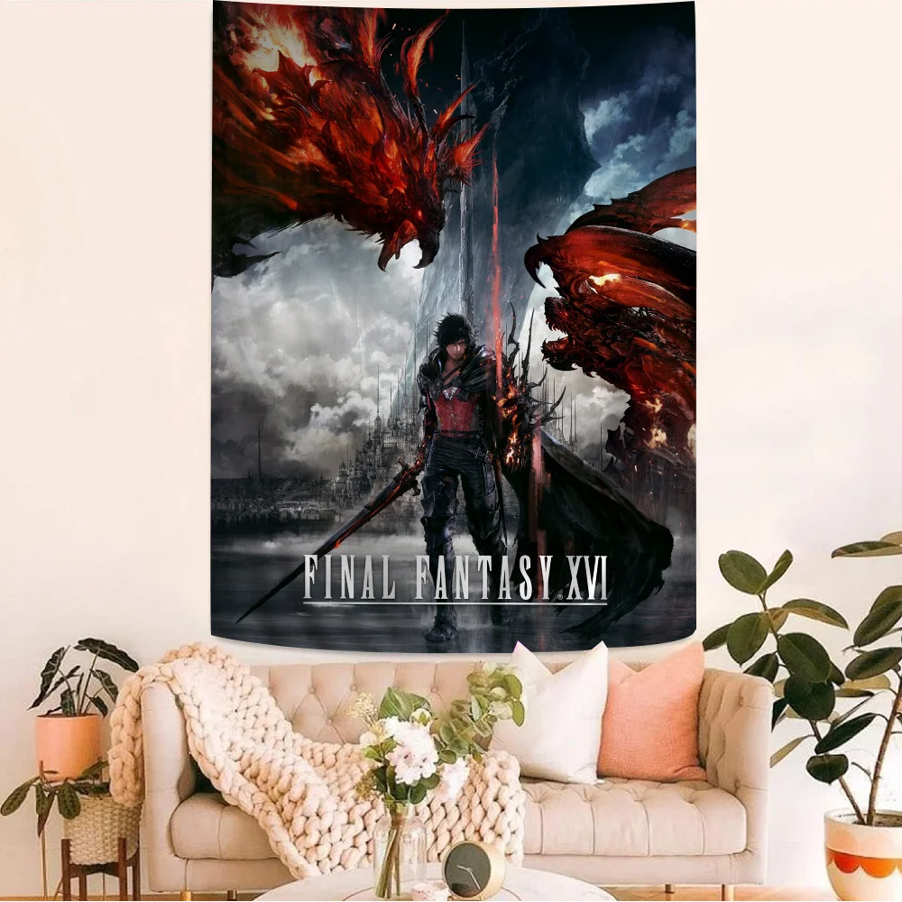 Final Fantasy Game Movie Sticky Posters Vintage Room Bar Cafe Decor Nordic Home Decor