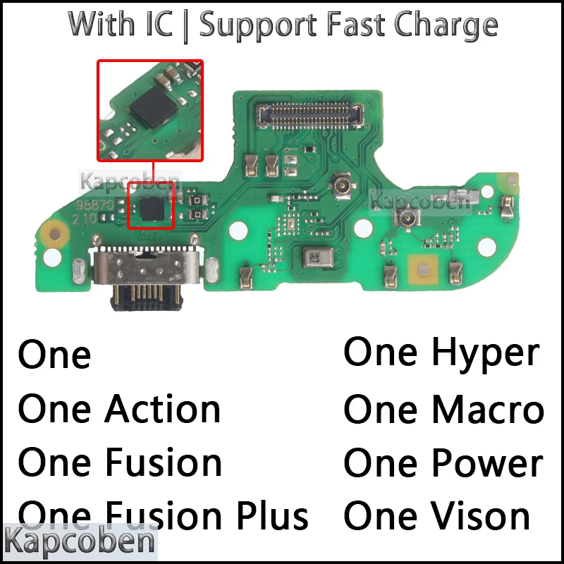 

USB-док-станция для зарядного устройства для Motorola Moto OneFusion Hyper Macro Action Vision Power Plus, модуль зарядной платы, гибкие порты
