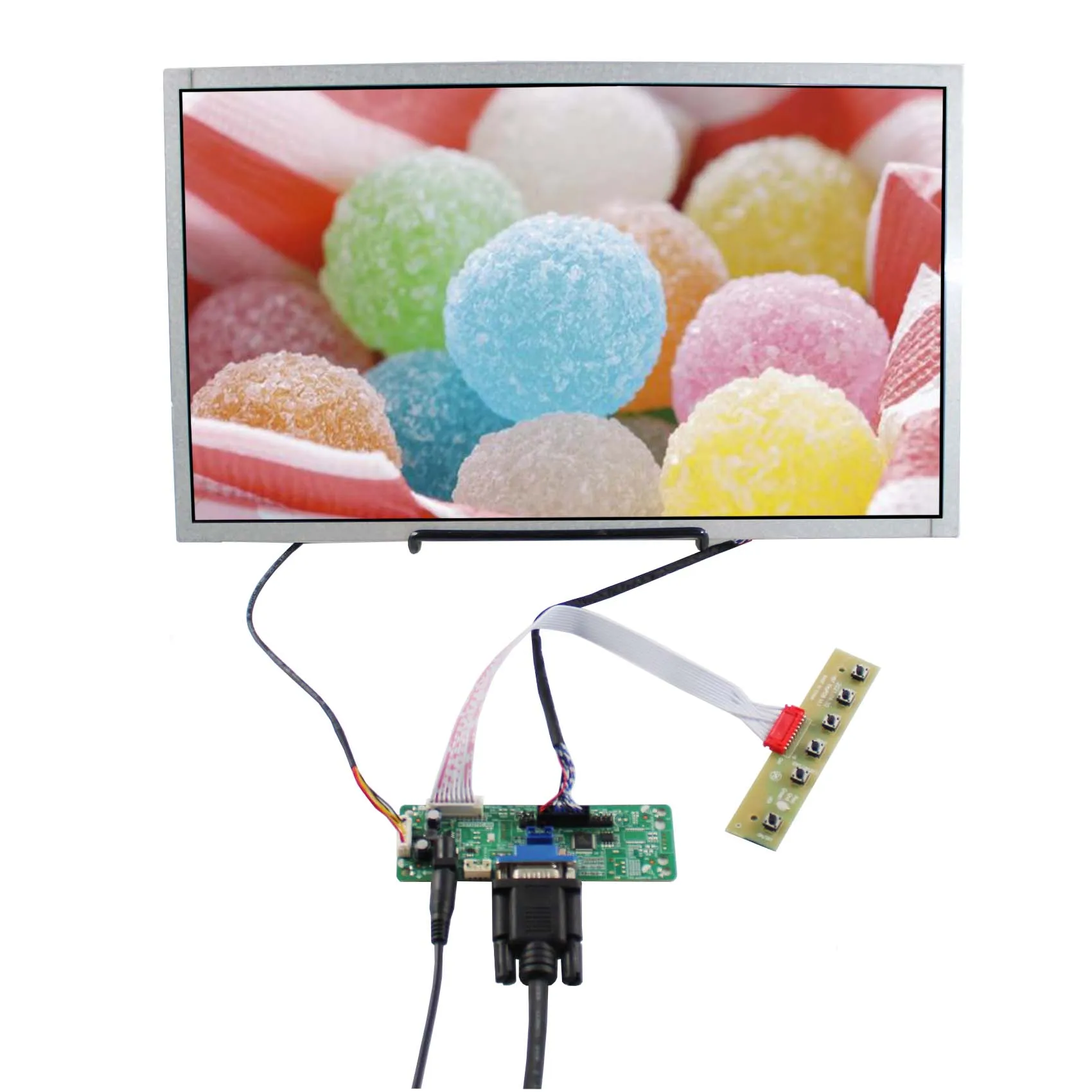 20Pin Lvds TFT Lcd Display 156 Lcd Screen Display Screen With Vga Driver Board 15.6Inch Ac156Ga01 1366X768 Lcd Screen Display