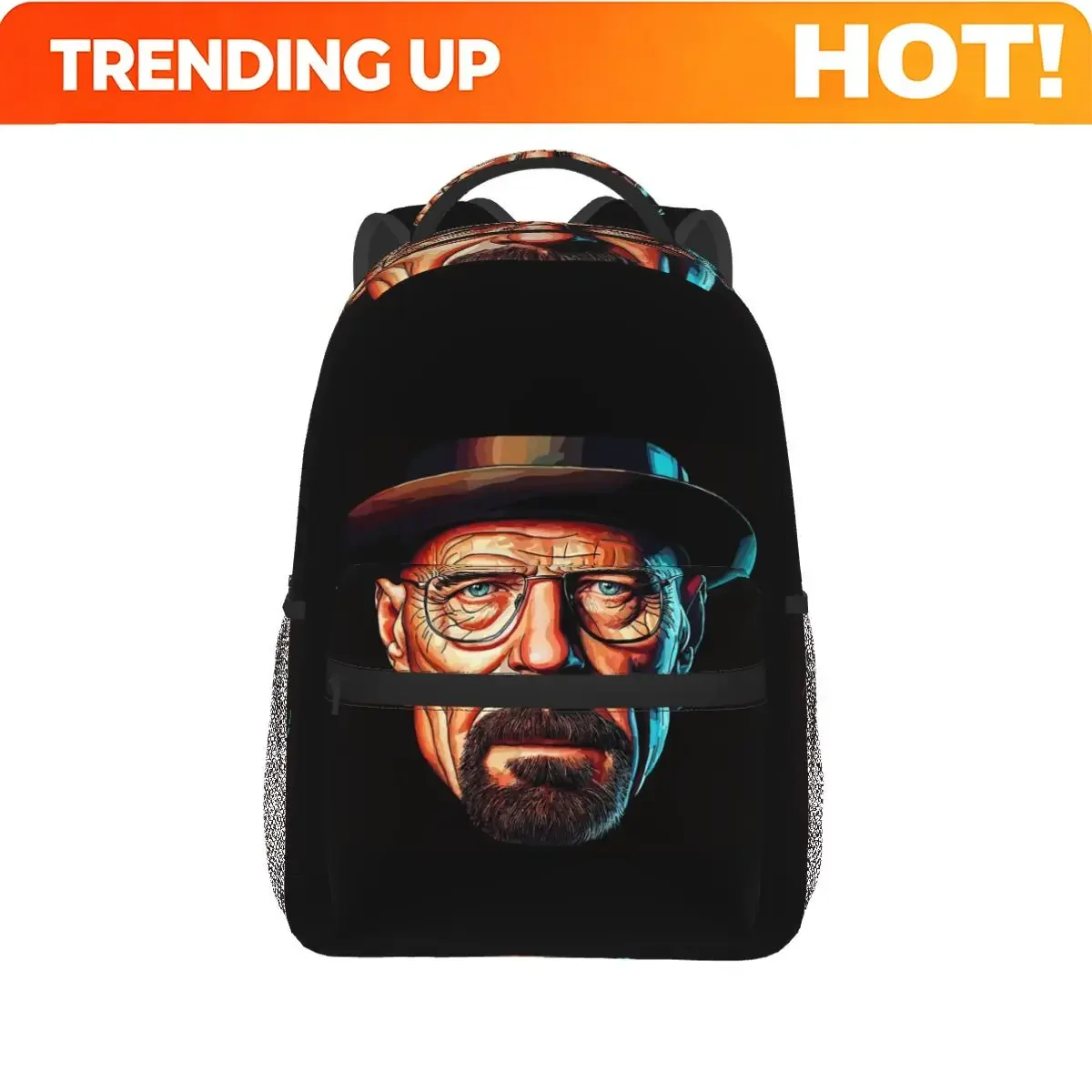 Custom Bag Breaking Bad I Am The One Who Knocks Walter White Backpack Hot Sale Daypack Large Boys Girls BookBag School Bag Shoul