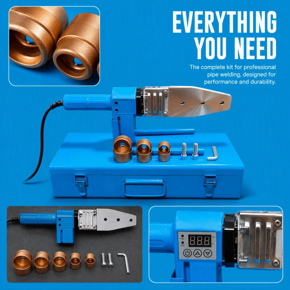 Constant Temperature Quick-Heat Welding Machine 20-32/20-63 EU Plug PPR Pipe Welding Machine 50Hz Water Pipe Installation