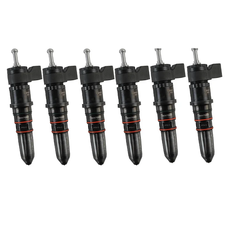 

6-Pack Diesel Fuel Injector 3087648 3087648PX 3064881 PT Injector for Cummins M11 ISM ISM11 QSM11 Engine