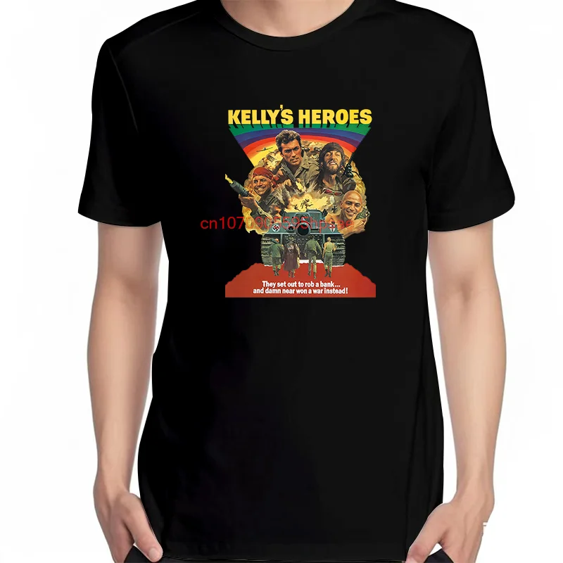 Kelly's Heroes Clint Eastwood Oddball War Soldier Movie 70s Retro Movie T-Shirt Shirts Graphic Tee Summer Men's Cotton T-Shirt