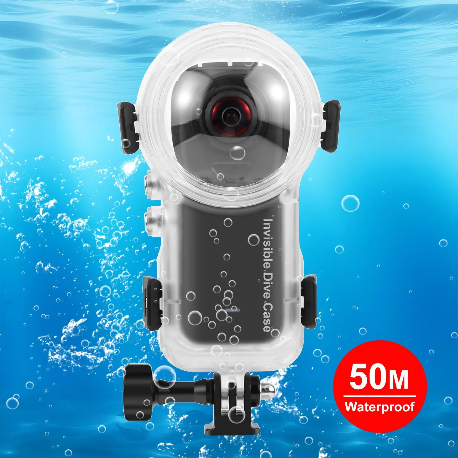 

Водонепроницаемый герметичный чехол PULUZ 50 м для Insta360 X4, защитный чехол для подводной съемки
