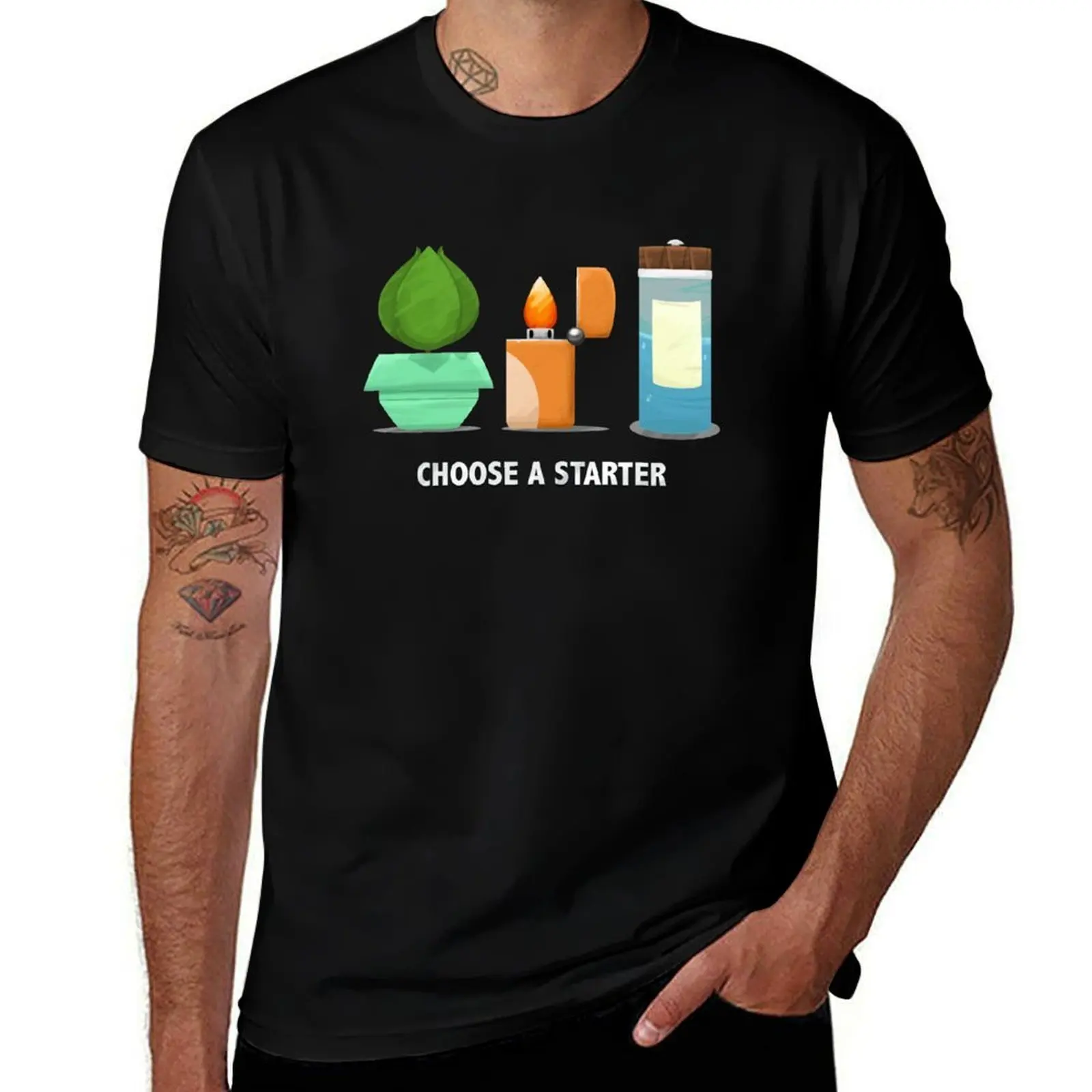 Choose A Starter T-Shirt Worker Basic Short Sleeve Tee T-Shirt