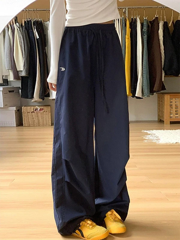 السراويل البضائع النسائية فاسق الربيع قماش ألف خط مطوي تنقش منقوشة الزي الرسمي هدية شعبية جميلة طلاب المدارس الحاضر عادية #2